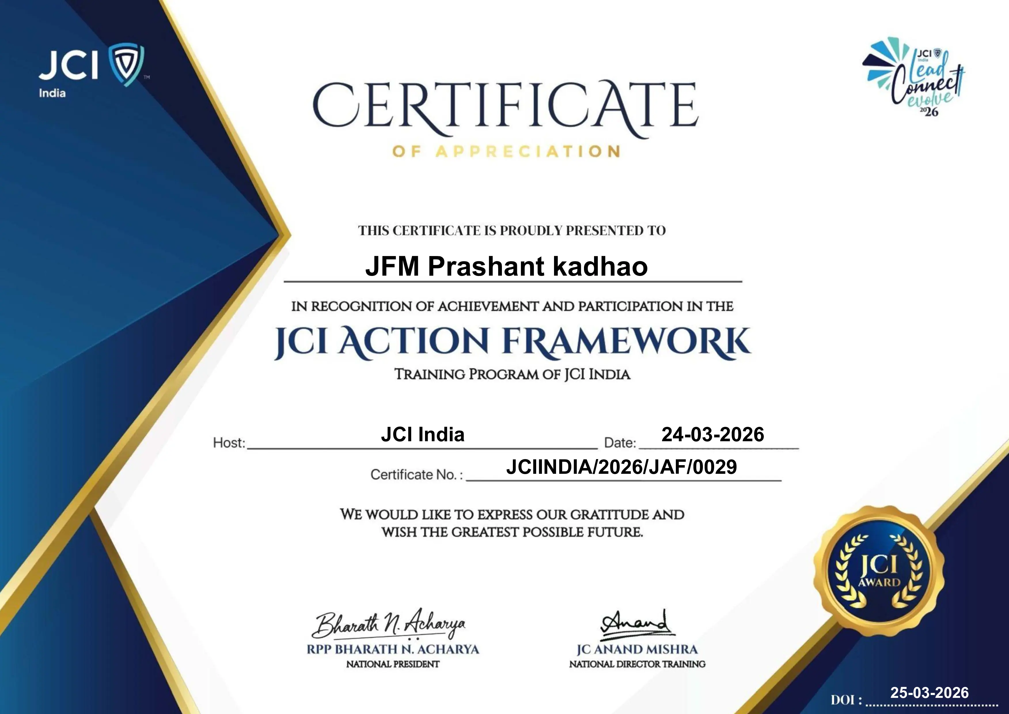 Prashant Kadhao, Nagpur's best Leadership coach, Student coach, Mind Coach